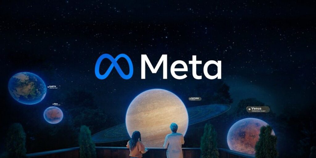 Meta, mostrando el Metaverso